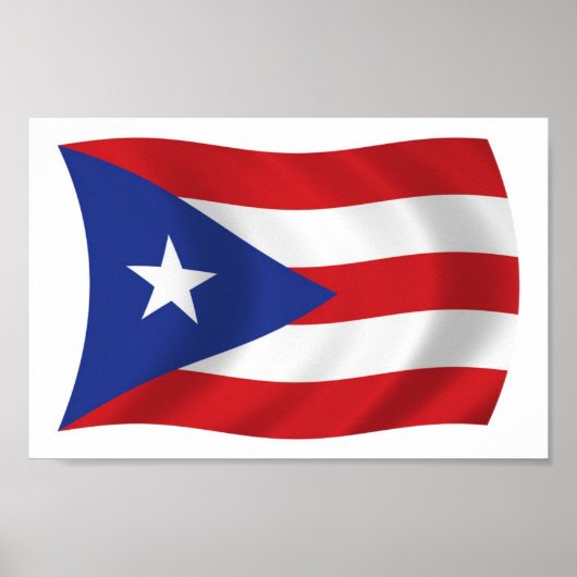 Puerto Rico Flag Poster drucken (Vorne)