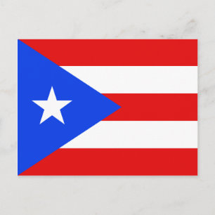 Puerto Rico Flag Postkarte