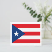 Puerto Rico Flag Postkarte (Stehend Vorderseite)