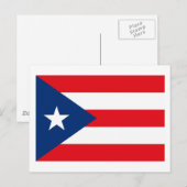 Puerto Rico Flag Postkarte (Vorne/Hinten)