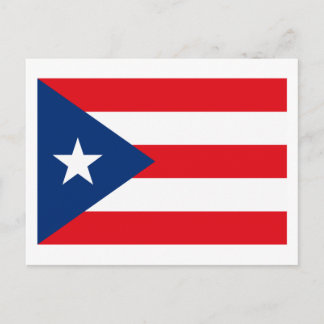 Puerto Rico Flag Postkarte