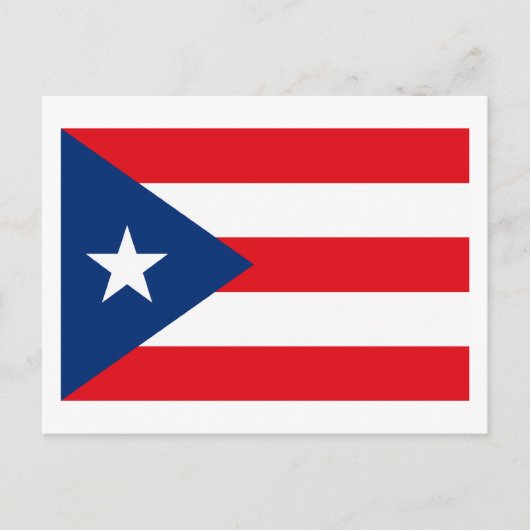 Puerto Rico Flag Postkarte (Vorderseite)