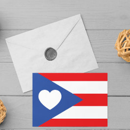 Puerto Rico Flag Postkarte