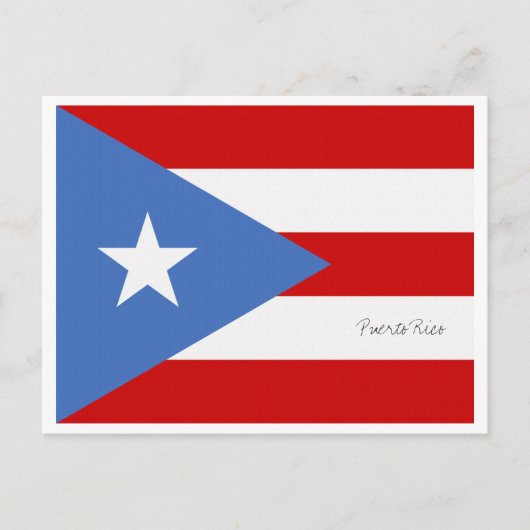Puerto Rico Flag Postkarte (Vorderseite)