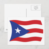 Puerto Rico Flag Postkarte (Vorne/Hinten)