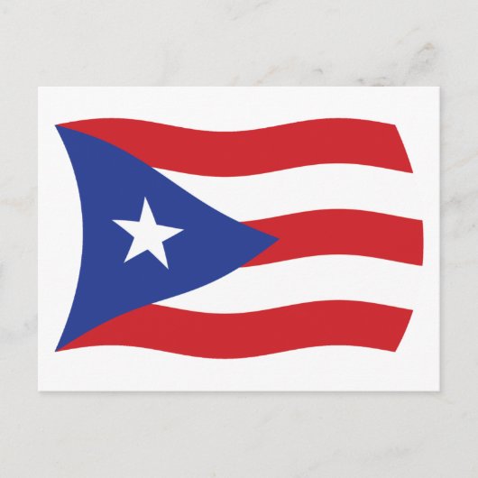 Puerto Rico Flag Postkarte (Vorderseite)