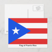 Puerto Rico Flag Postkarte (Vorne/Hinten)