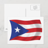 Puerto Rico Flag Postkarte (Vorne/Hinten)