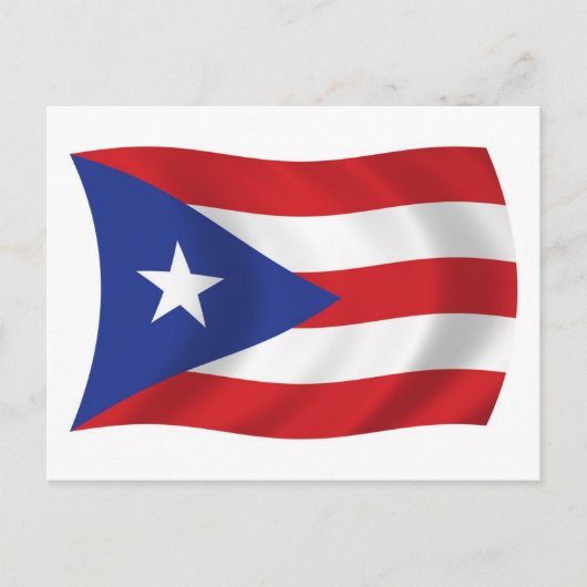 Puerto Rico Flag Postkarte (Vorderseite)
