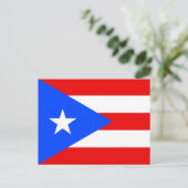 Puerto Rico Flag Postkarte (Stehend Vorderseite)