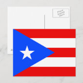 Puerto Rico Flag Postkarte (Vorne/Hinten)