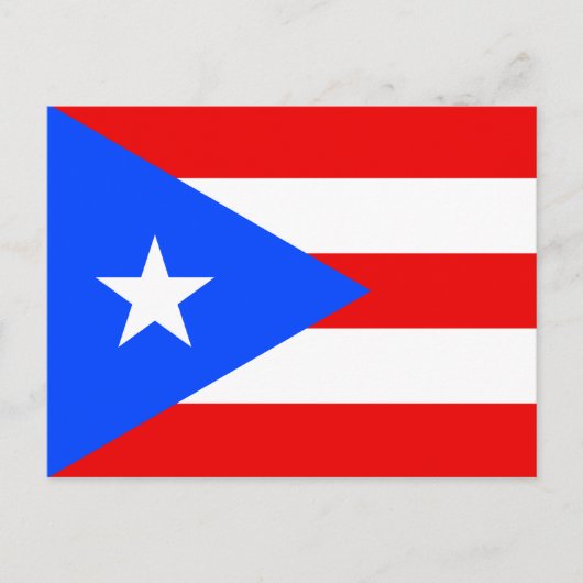 Puerto Rico Flag Postkarte (Vorderseite)