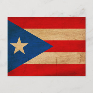 Puerto Rico Flag Postkarte
