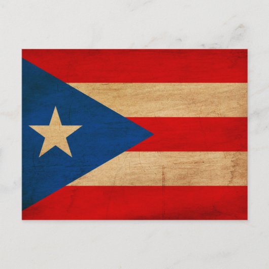 Puerto Rico Flag Postkarte (Vorderseite)