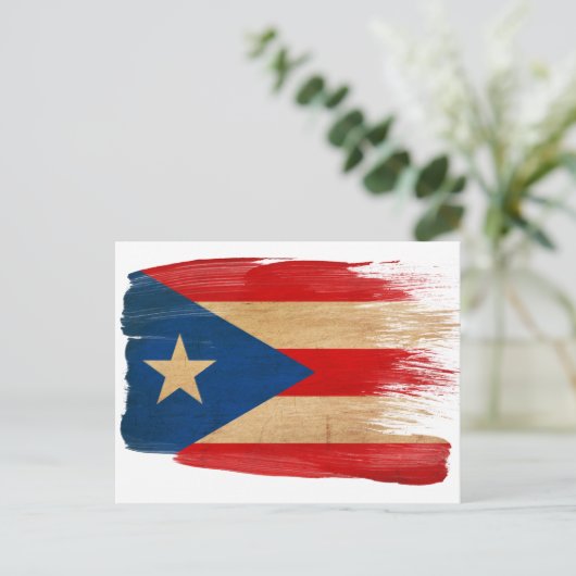 Puerto Rico Flag Postkarten (Stehend Vorderseite)