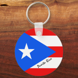 Puerto Rico Flag & Puerto Rico, Patrioten/Sport Schlüsselanhänger