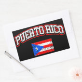 Puerto Rico Flag Rechteckiger Aufkleber (Umschlag)