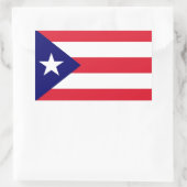 Puerto Rico Flag Rechteckiger Aufkleber (Tasche)