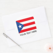 Puerto Rico Flag Runder Aufkleber (Umschlag)