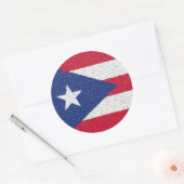 PUERTO RICO FLAG RUNDER AUFKLEBER (Umschlag)