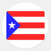 Puerto Rico Flag Runder Aufkleber (Vorderseite)
