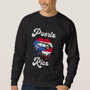 Puerto Rico Flag Schluchten Sweatshirt