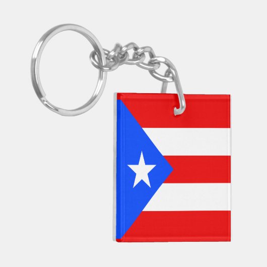Puerto Rico Flag Schlüsselanhänger (Vorderseite links)
