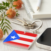 Puerto Rico Flag Schlüsselanhänger (Vorderseite rechts)