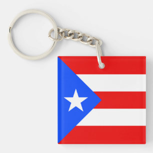 Puerto Rico Flag Schlüsselanhänger