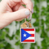 Puerto Rico Flag Schlüsselanhänger (Hand)