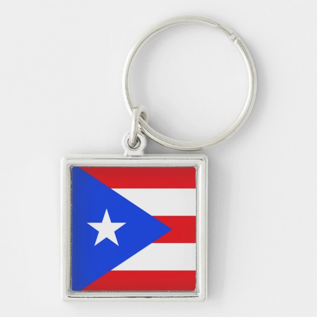 Puerto Rico Flag Schlüsselanhänger (Vorne)