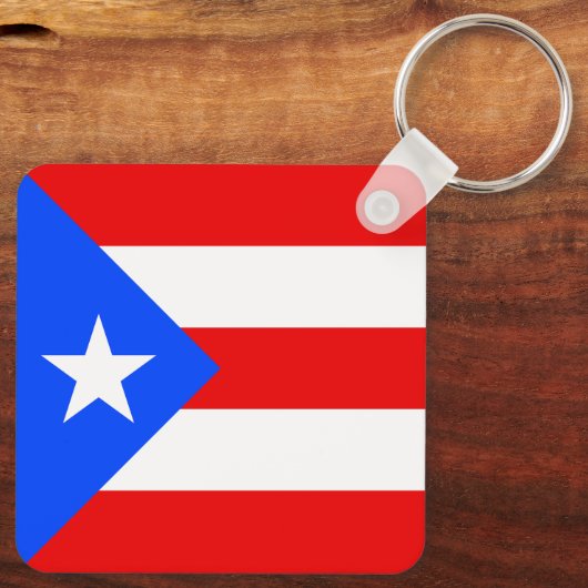 Puerto Rico Flag Schlüsselanhänger (Rückseite)