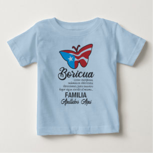 Puerto Rico Flag-Schmetterlingsangebot Baby T-shirt