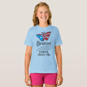 Puerto Rico Flag-Schmetterlingsangebot T-Shirt (Vorne ganz)