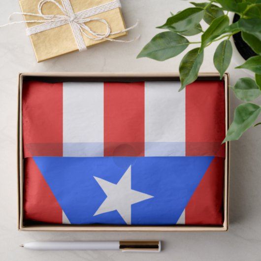Puerto Rico Flag Seidenpapier (Geschenk)
