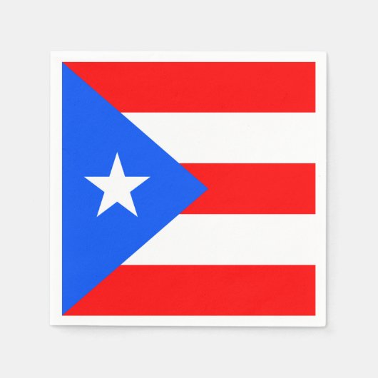 Puerto Rico Flag Serviette (Vorderseite)