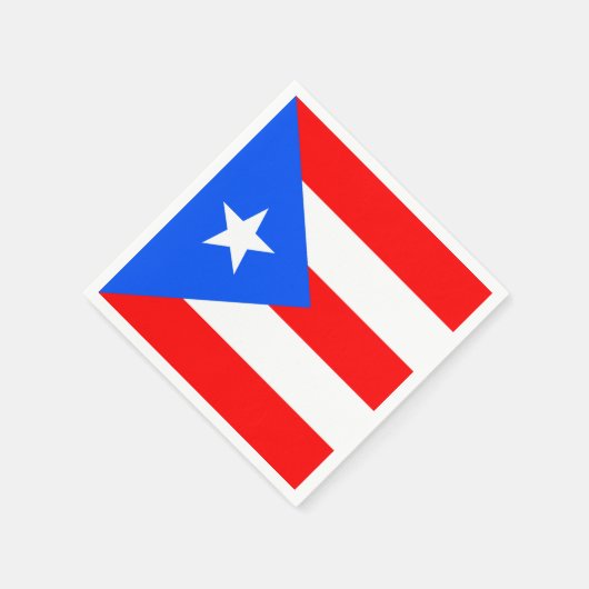 Puerto Rico Flag Serviette (Ecke)