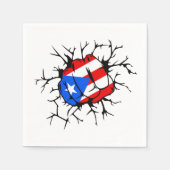 Puerto Rico Flag Serviette (Vorderseite)