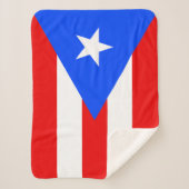 Puerto Rico Flag Sherpadecke (Vorderseite)