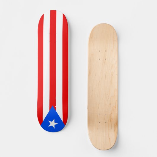 Puerto Rico Flag Skateboard (Vorderseite)