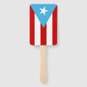 Puerto Rico Flag Sky Blue Fächer (Rückseite)