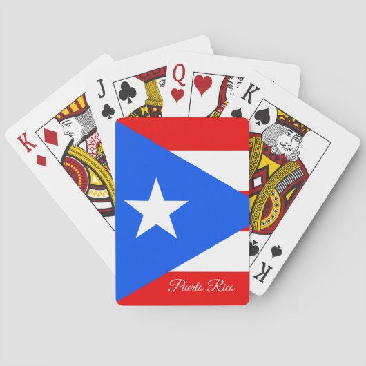Puerto Rico Flag Spiele, Puerto Rico Spielkarten (Rückseite)