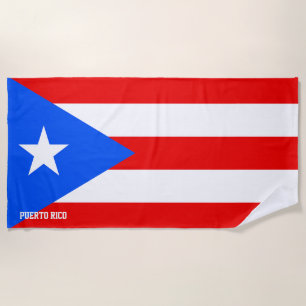 Puerto Rico Flag Splendid Patriotic Strandtuch