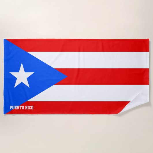 Puerto Rico Flag Splendid Patriotic Strandtuch (Vorderseite)