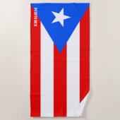 Puerto Rico Flag Splendid Patriotic Strandtuch (Vorderseite)