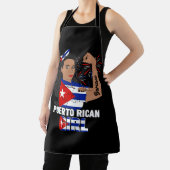 Puerto Rico Flag Starke Frauen Puerto Rico Giro Schürze (InSitu)