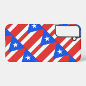 Puerto Rico Flag Tile Muster Samsung Galaxy Hülle (Rückseite (Horizontal))