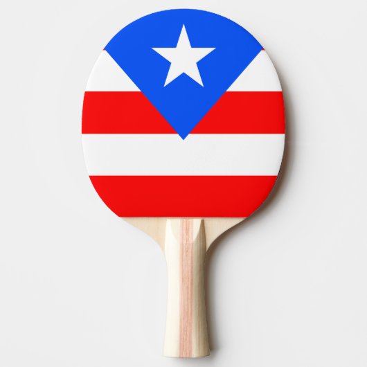 Puerto Rico Flag Tischtennis Schläger (Vorderseite)