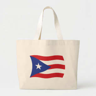 Puerto Rico Flag Tote Bag Jumbo Stoffbeutel