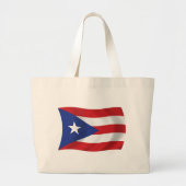 Puerto Rico Flag Tote Bag Jumbo Stoffbeutel (Vorne)